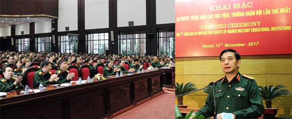 Khai mạc Olympic tiếng Anh các học viện, nhà trường quân đội lần thứ nhất